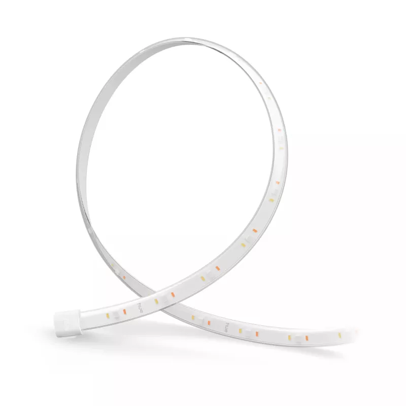 Philips Hue Flux lichtstrip-verlenging 5 m, slimme lichtstrip, Bluetooth/Zigbee, wit, silicone, meerkleurig, 48 W