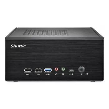 Shuttle XPC slanke barebone XB860G2 - S1851, Intel H860, 1xDP, 2xHDMI, 2 PCIe-sloten (1x 16X & 1x X1), 2x Intel LAN (1G + 2,5G), 8x USB, 3x M.2, 24/7 continu gebruik