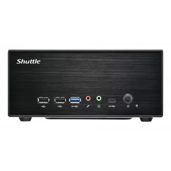 Shuttle XPC slanke barebone XB860G2 - S1851, Intel H860, 1xDP, 2xHDMI, 2 PCIe-sloten (1x 16X & 1x X1), 2x Intel LAN (1G + 2,5G), 8x USB, 3x M.2, 24/7 continu gebruik