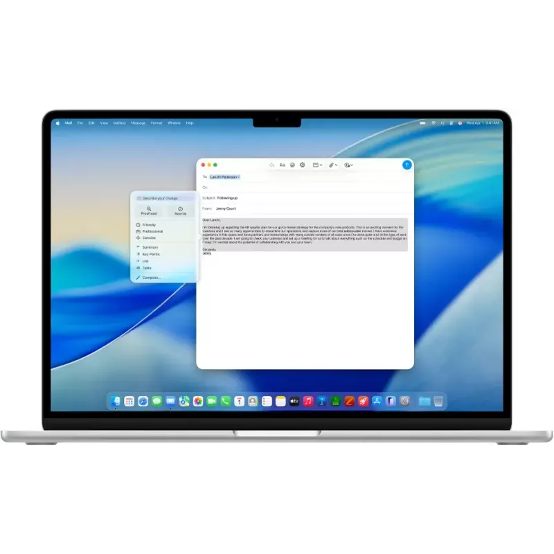 Laptop Apple MacBook Air M5 15,3 inch (38,9 cm) 16 GB RAM 512 GB SSD blauw