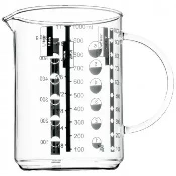 WMF maatbeker 1,0 l Gourmet, 1 L, glas, 1 st.