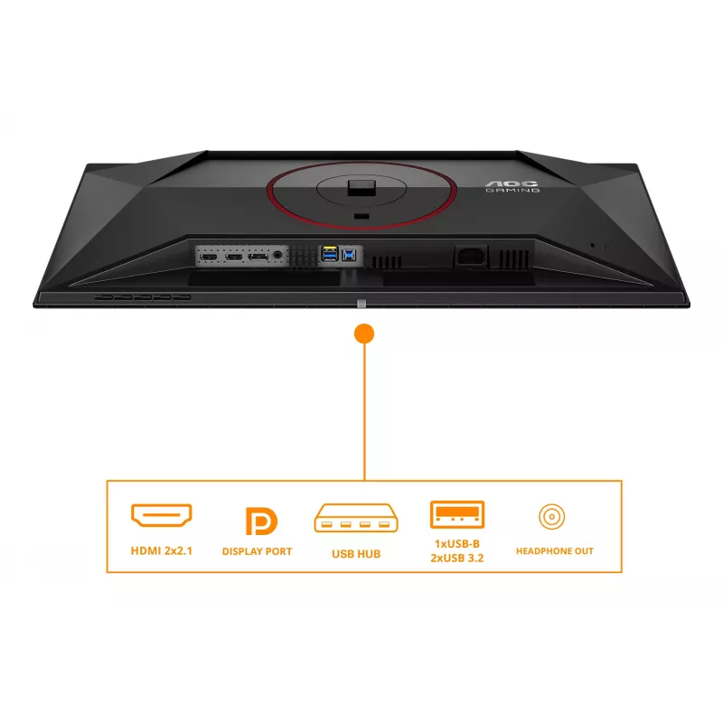 AOC G4 Q27G4ZDR computermonitor 67,3 cm (26,5 inch) 2560 x 1440 pixel Quad HD QD-OLED zwart, rood