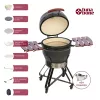 TunaBone Kamado Pro 22 inch grill, maat M, donkergrijs