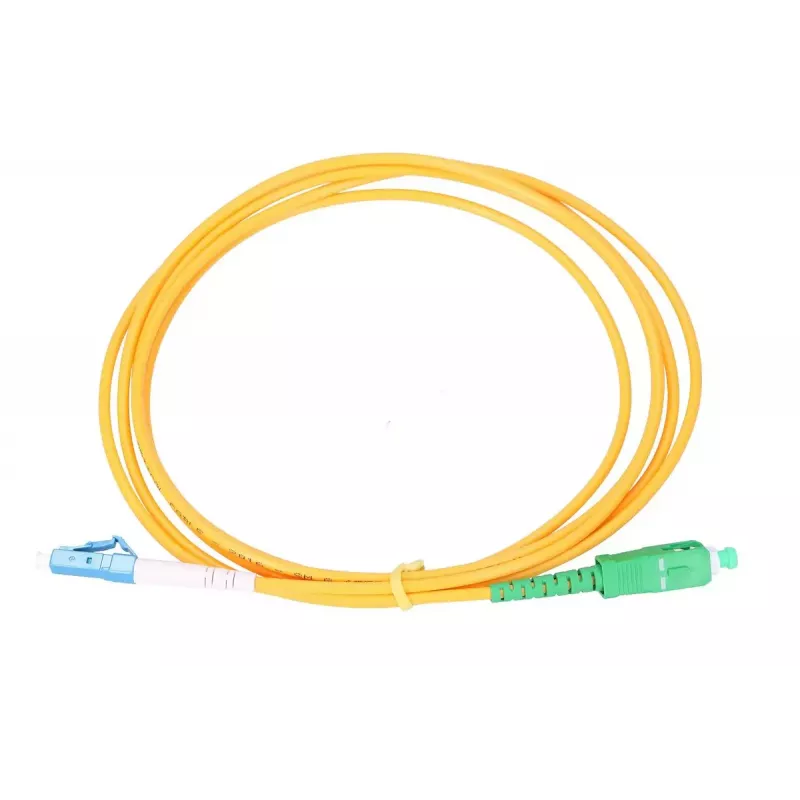 Patchkabel Extralink SC/APC naar LC/UPC Singlemode G.652D 3 mm simplex, 1 m