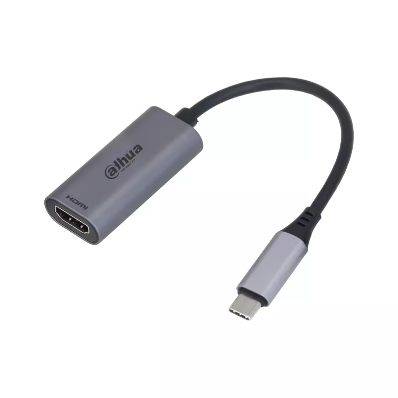 Dahua Technology USB 3.1 Type-C-naar-HDMI-adapter, USB Type-C, HDMI type A (standaard), stekker, stekker, recht, recht