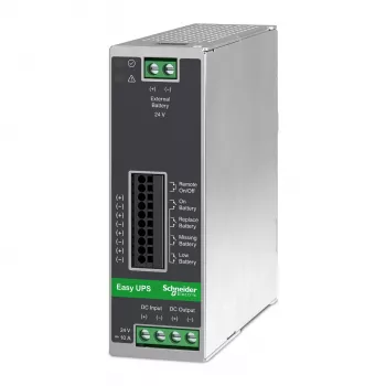 APC BVS240XDPDR 24V DC UPS – 240Watt, 24V, 10A, DIN-railmontage, vermogensmodule zonder batterij