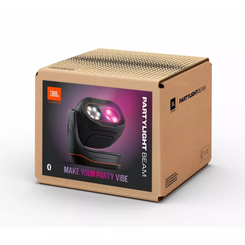 JBL PartyLight Beam Bluetooth RGB LED-lichteffectprojector, zwart