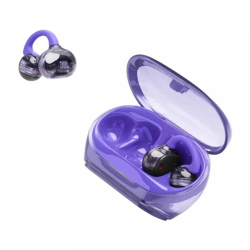 JBL Soundgear Clips headset True Wireless Stereo (TWS) ear-hook gesprekken/muziek Bluetooth paars