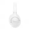 Headset JBL Tune 730BT draadloos Bluetooth supra-aural wit, 20–20000 Hz, 218.2 g