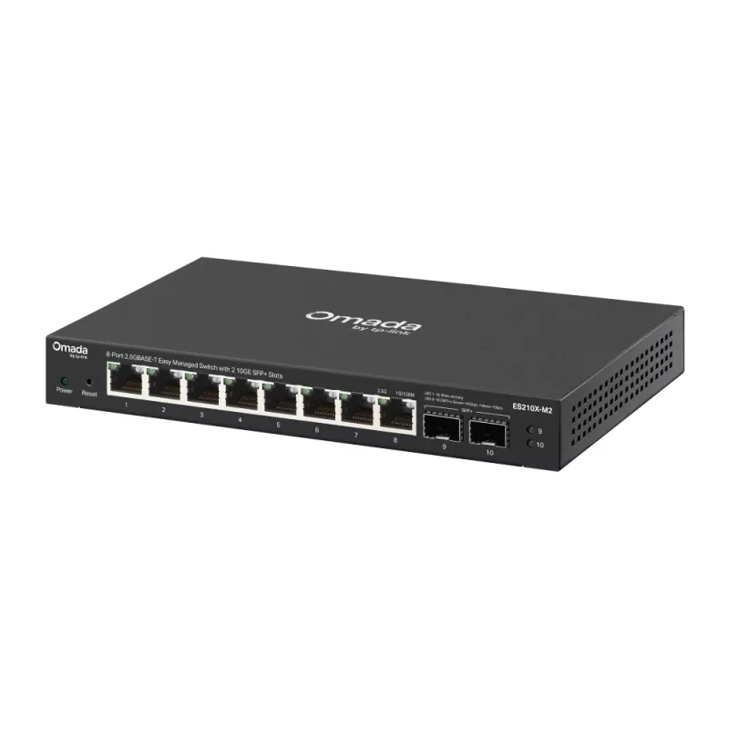 Managed 2,5G Ethernet-switch TP-Link ES210X-M2 — 8x 2,5G (100/1000/2500), 80 Gbit/s, desktop-/wandmontage