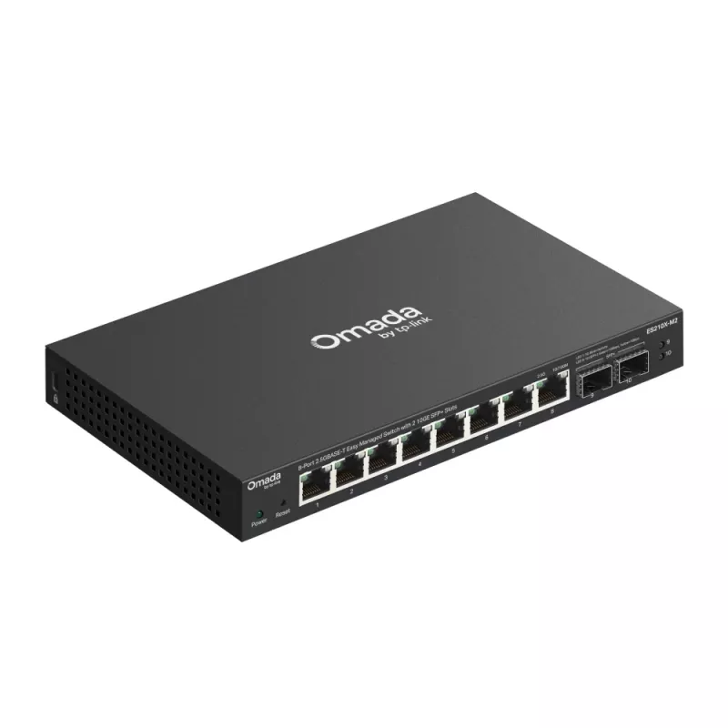 Managed 2,5G Ethernet-switch TP-Link ES210X-M2 — 8x 2,5G (100/1000/2500), 80 Gbit/s, desktop-/wandmontage
