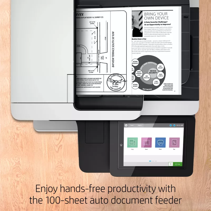 Multifunctionele printer HP LaserJet Enterprise MFP M528f Laser Monoprint