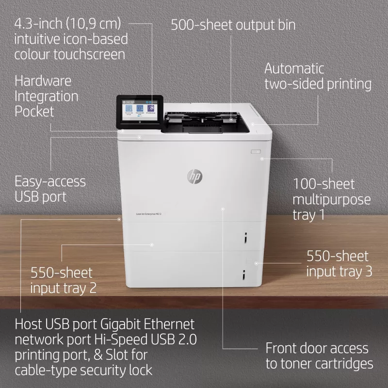 Printer HP LaserJet Enterprise M612dn Laser Wit