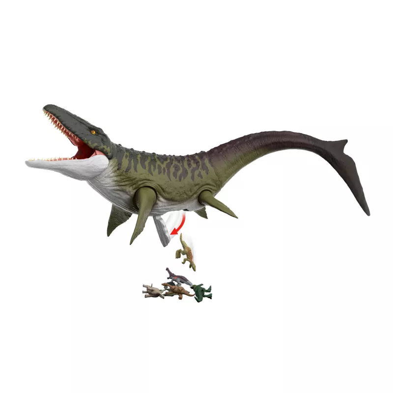 Jurassic World Rebirth Super Colossal Mosasaurus actiefiguur, dinosaurus speelgoed