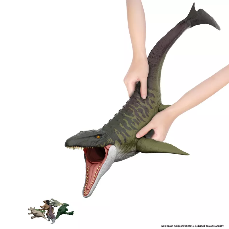Jurassic World Rebirth Super Colossal Mosasaurus actiefiguur, dinosaurus speelgoed