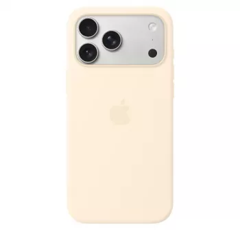 Siliconenhoesje met MagSafe voor Apple iPhone 17 Pro Max – vanille, geschikt voor 17,5 cm (6,9 inch) scherm