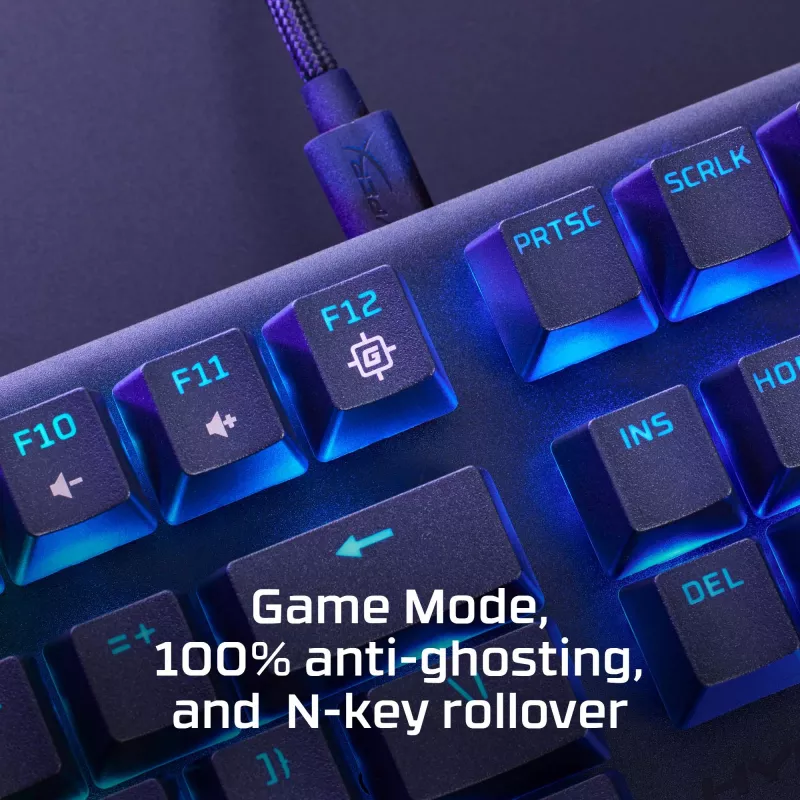 HyperX Alloy Origins Core PBT HX Aqua – mechanisch gaming-toetsenbord