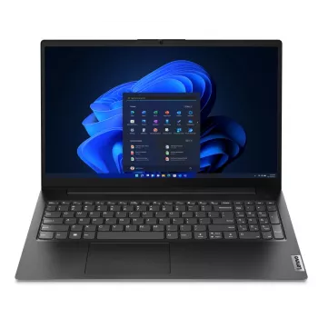 Lenovo V15 G4 AMN AMD Ryzen™ 3 7320U laptop 39,6 cm (15,6 inch) Full HD 8 GB LPDDR5-SDRAM 256 GB SSD Wi-Fi 5 (802.11ac) Windows 11 Home Frans zwart