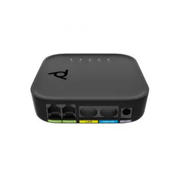 Voice-port-adapter POLY ATA 402 2FXS VoIP-adapter met Open SIP, G.711/OPUS, gelijkstroom, 100–240 V AC-ingang