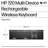 HP 720 multi-device oplaadbare draadloze toetsenbord