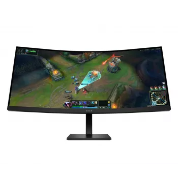 HP OMEN LCD 34c G2 curved VA 34 86,4 cm WQHD 3440x1440 1ms 185 Hz 400 nits 2xHDMI DP VESA Computermonitor 86,4 cm (34 inch) 3440 x 1440 Pixel Wide Quad HD zwart