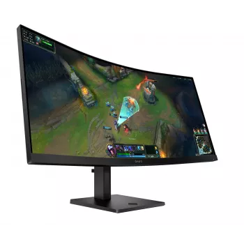 HP OMEN LCD 34c G2 curved VA 34 86,4 cm WQHD 3440x1440 1ms 185 Hz 400 nits 2xHDMI DP VESA Computermonitor 86,4 cm (34 inch) 3440 x 1440 Pixel Wide Quad HD zwart