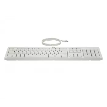 HP 225 bedrade muis- en toetsenbordcombinatie, full-size (100%), bedraad, USB, wit, muis inbegrepen