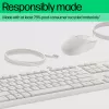 HP 225 bedrade muis- en toetsenbordcombinatie, full-size (100%), bedraad, USB, wit, muis inbegrepen