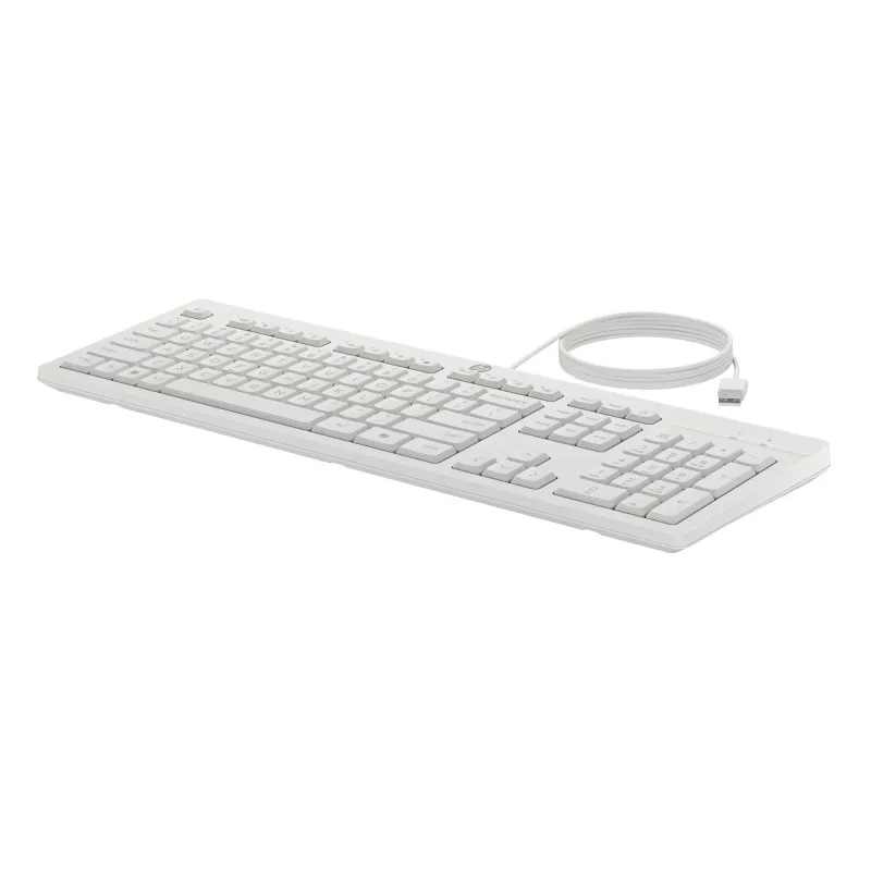 HP 225 bedrade muis- en toetsenbordcombinatie, full-size (100%), bedraad, USB, wit, muis inbegrepen