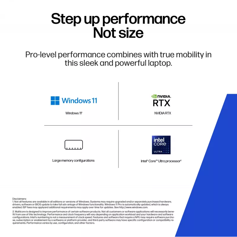 Mobiel workstation HP ZBook 8 G1i 16 inch Intel Core Ultra 7 32 GB 1 TB NVIDIA RTX 500 Windows 11 Pro