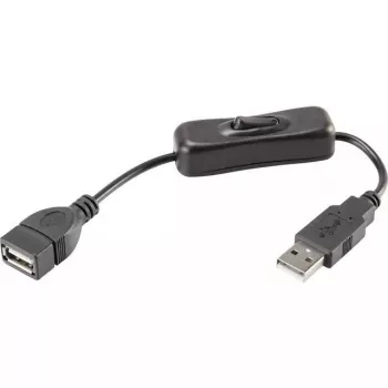 USB-kabel Renkforce RF-3322982 0,25 m USB A zwart