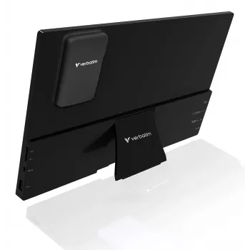 Draagbare monitor VERBATIM 13,3 inch WUXGA (1920x1200) IPS touchscreen, batterij, USB-A/USB-C, 3,5 mm, aluminium, 0,925 kg