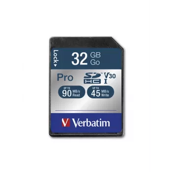 Flashgeheugen Verbatim Pro 32 GB SDHC UHS klasse 10