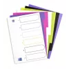 Tabblad Elba Oxford 400005445 — A4 polypropyleen (PP), gesorteerde kleuren, 6 stuks, 227×300 mm