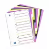 Tabblad Elba Oxford 400005445 — A4 polypropyleen (PP), gesorteerde kleuren, 6 stuks, 227×300 mm