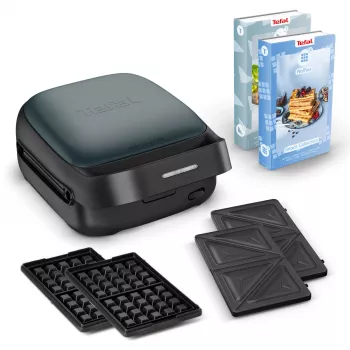 Wafelijzer Tefal Snack Collection SW862BF0 2 wafels 700 W zwart donkergroen