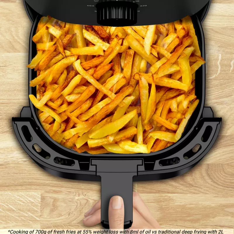 Tefal Easy Fry EY1308 Single 3,5 l vrijstaand 1030 W heteluchtfriteuse zwart