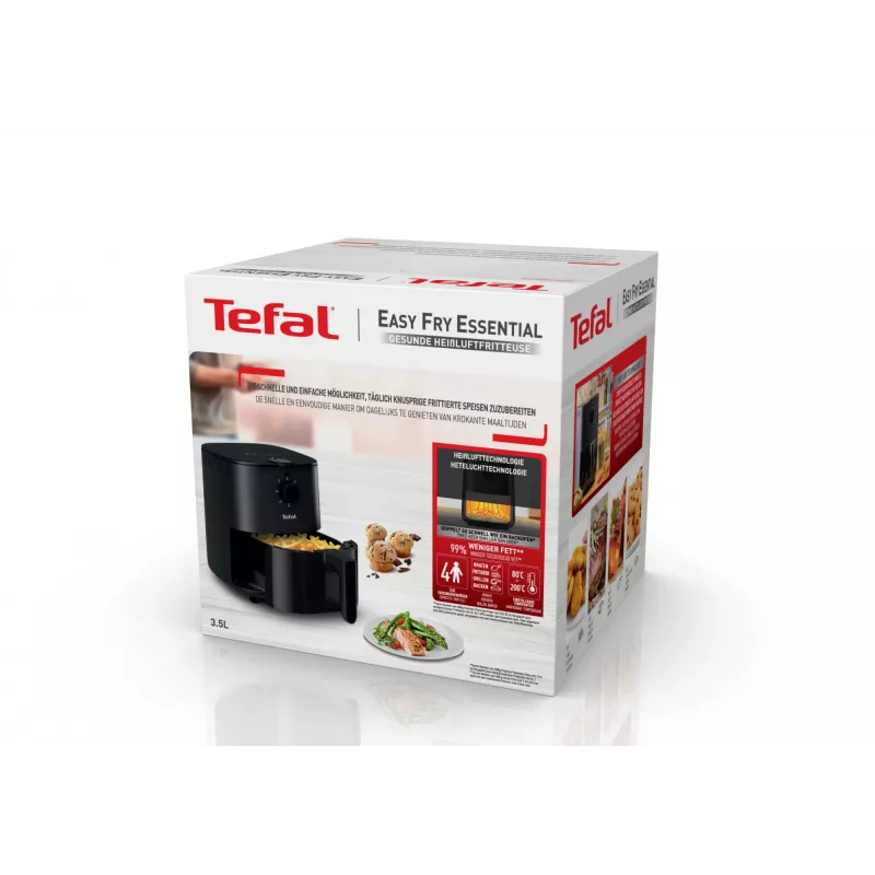 Tefal Easy Fry EY1308 Single 3,5 l vrijstaand 1030 W heteluchtfriteuse zwart