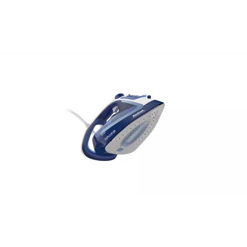 Tefal EasyGliss Plus FV5735 Strijkijzer Droog- & Stoomstrijkijzer Durilium-strijkzool 2500 W Blauw, Wit