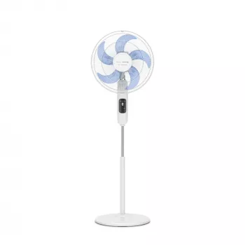 Huishoudelijke vloerventilator Rowenta Turbo Silence VU5450F0, 32 W, 1470 mm hoogte, wit