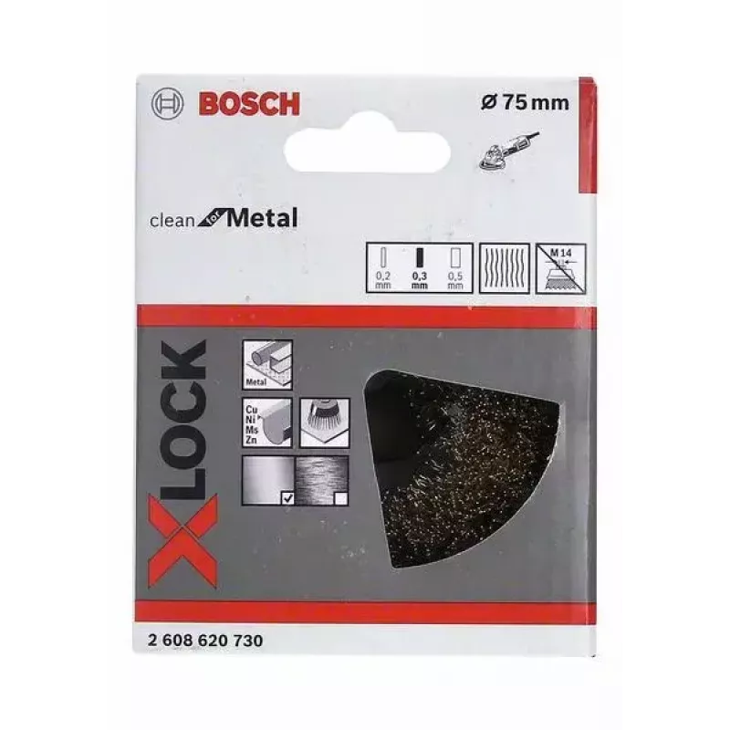 Bosch 2 608 620 730 haakse slijper accessoire komstaalborstel