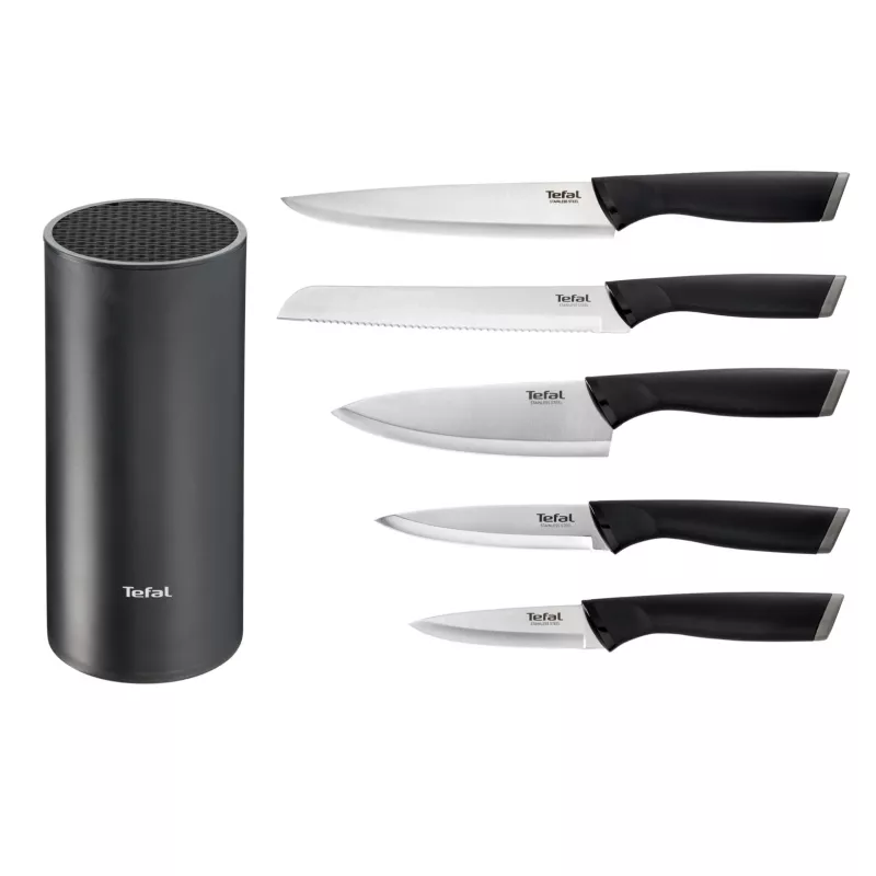 Keukenmessenset Tefal K2216S74 — RVS-messen, 20 cm bladlengte, 5-delige set