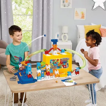 Speelgoedbouwpakket VTech Marble Rush M400 — 80 stuks, interactieve knikkerbaan