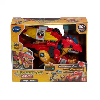 Speelfiguur VTech Switch & Go Combo Mega Dragon — transformeerbare voertuig-draak speelset