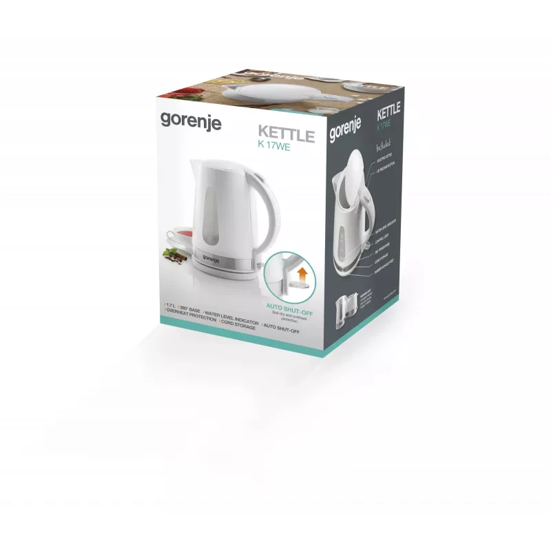 Gorenje K17WE waterkoker 1,7 L 2200 W wit