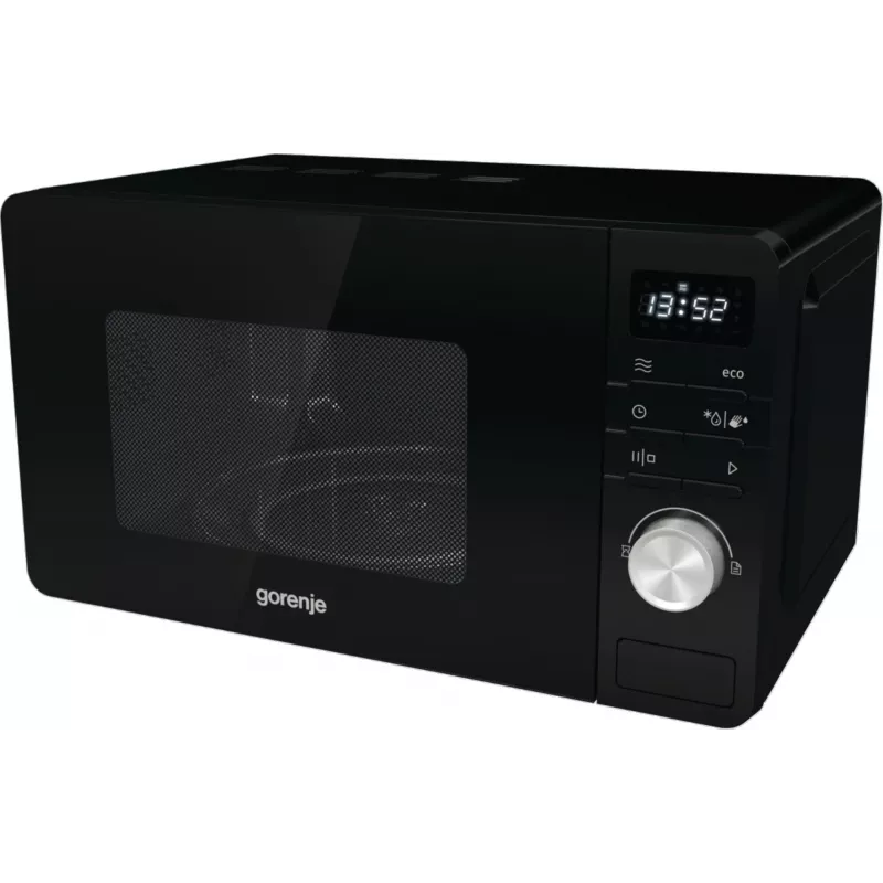 Gorenje magnetron MO20A3B, werkblad, solo-magnetron, 20 l, 800 W, ingebouwd display, LED
