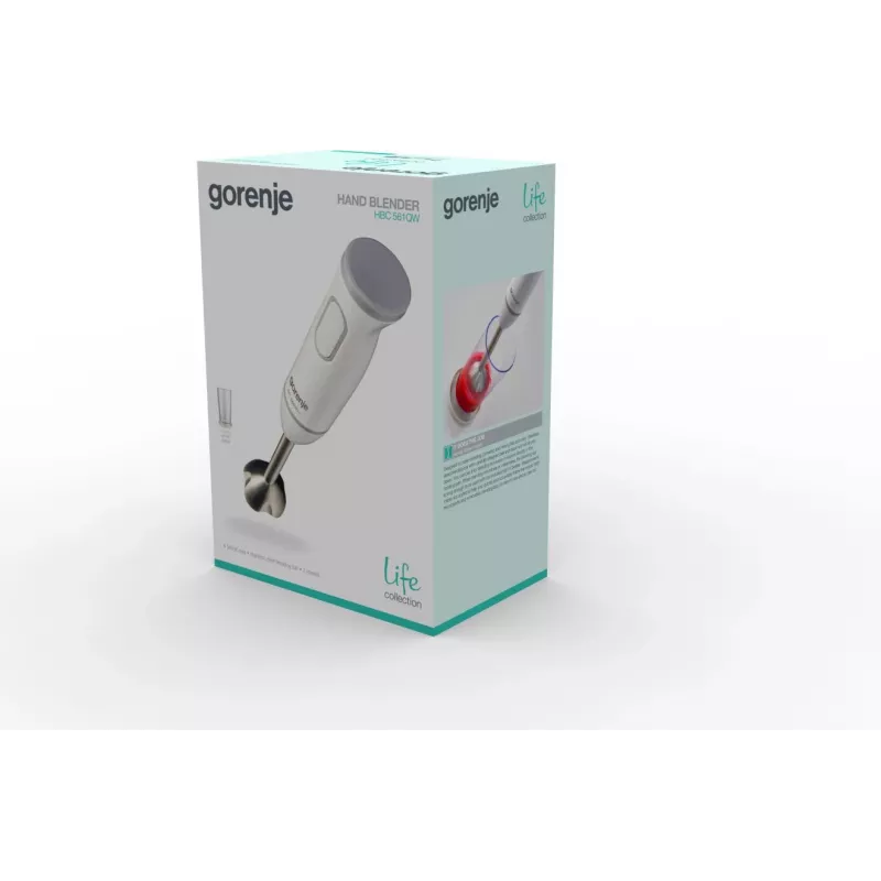 Staafmixer Gorenje HBC561QW – 560 W, 0,5-L-beker, wit