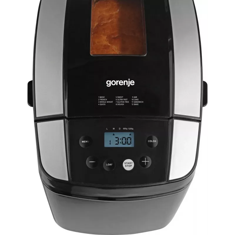 Gorenje BM1210BK broodbakmachine 800 W zwart, grijs