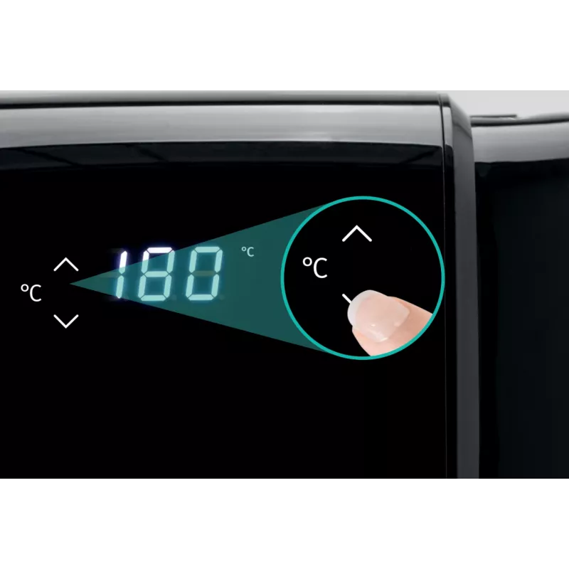 Gorenje AF1700DB heteluchtfriteuse 5 L inbouw 1700 W zwart, metaalkleur