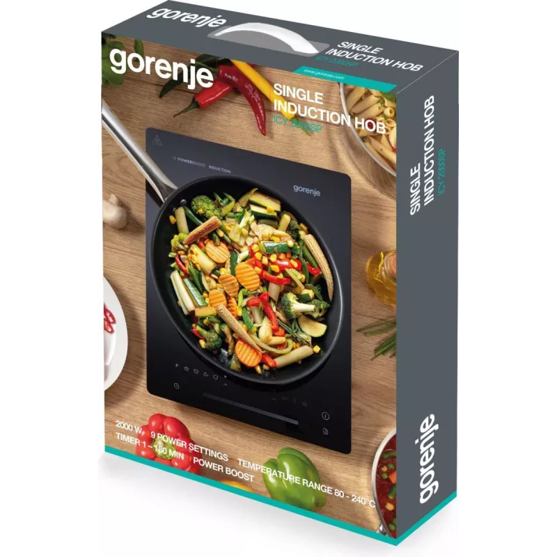 Gorenje ICY2000SP zwart werkblad 28 cm zone-inductiekookplaat 1 zone(n)